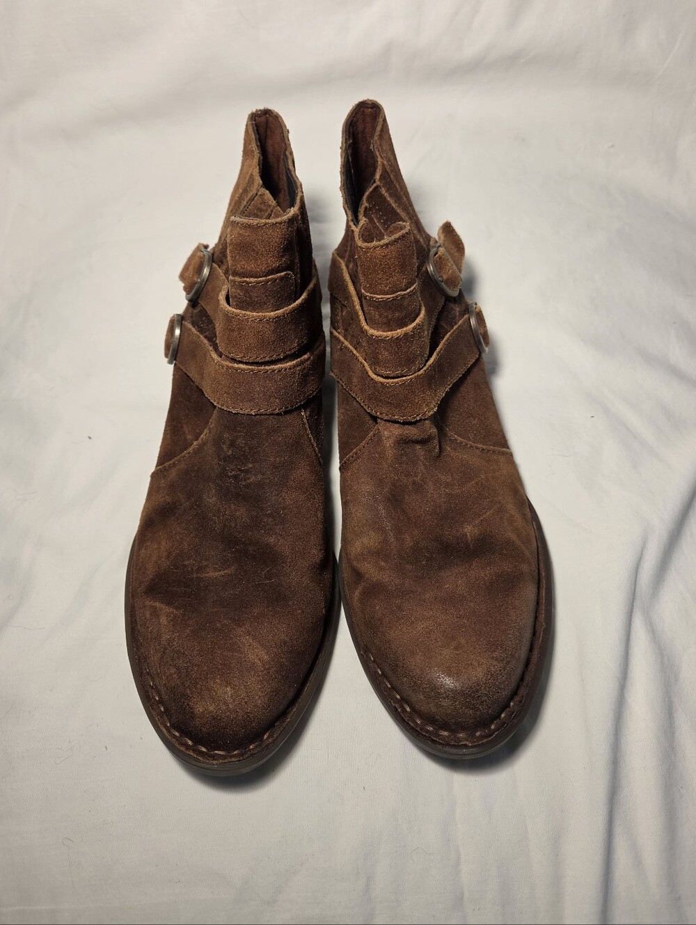 Born Moringa Brown Suede Ankle Booties 8.5M - Picture 3 of 10